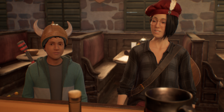 Screenshot of Alex Chen and Ethan Lambert during the LARP.