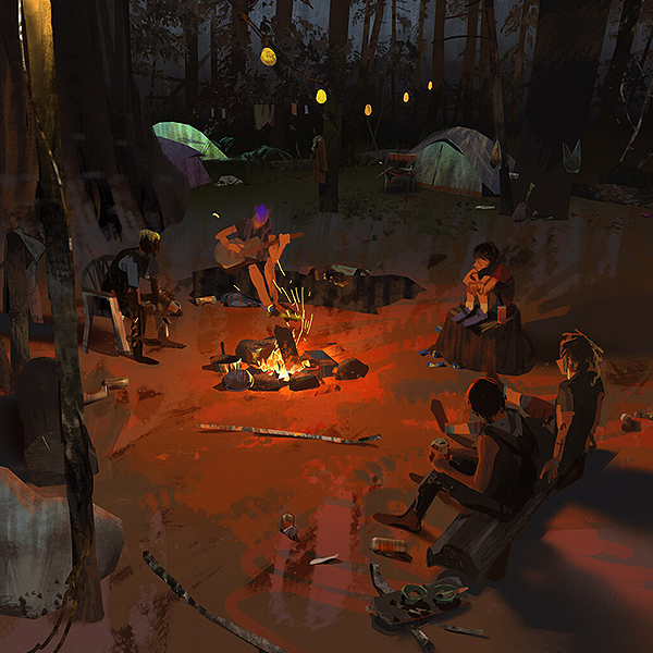 Drifter's Camp (Night) Concept Art – Life Is Strange Fans